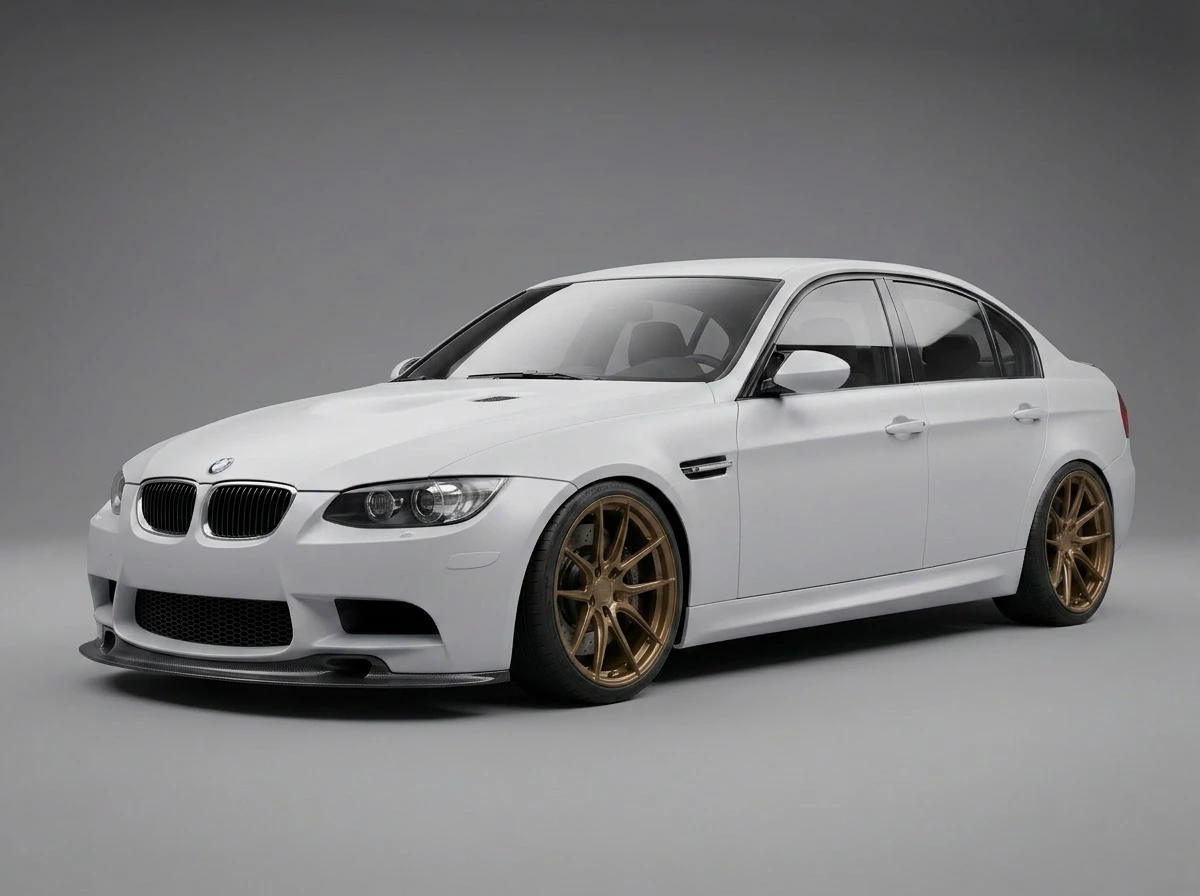 BMW M3 E9x with FMB custom forged monoblock wheels