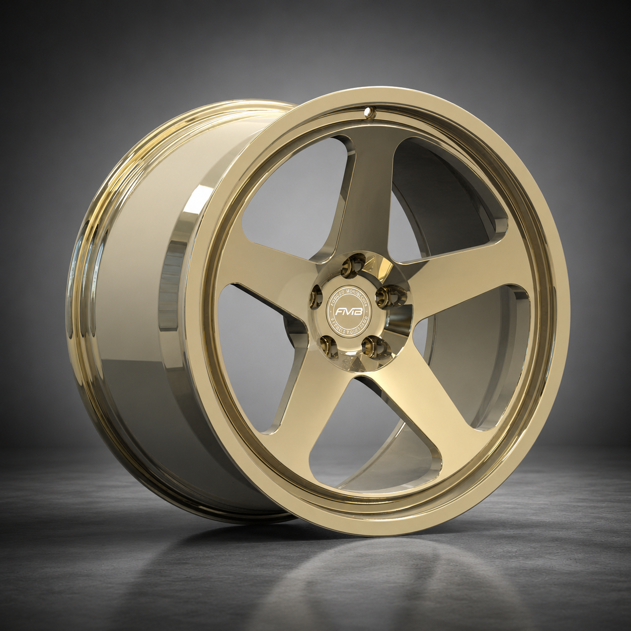 FMB Corsa 5 wheel design — race-bred five-spoke, shown in 20x11.5 ET39