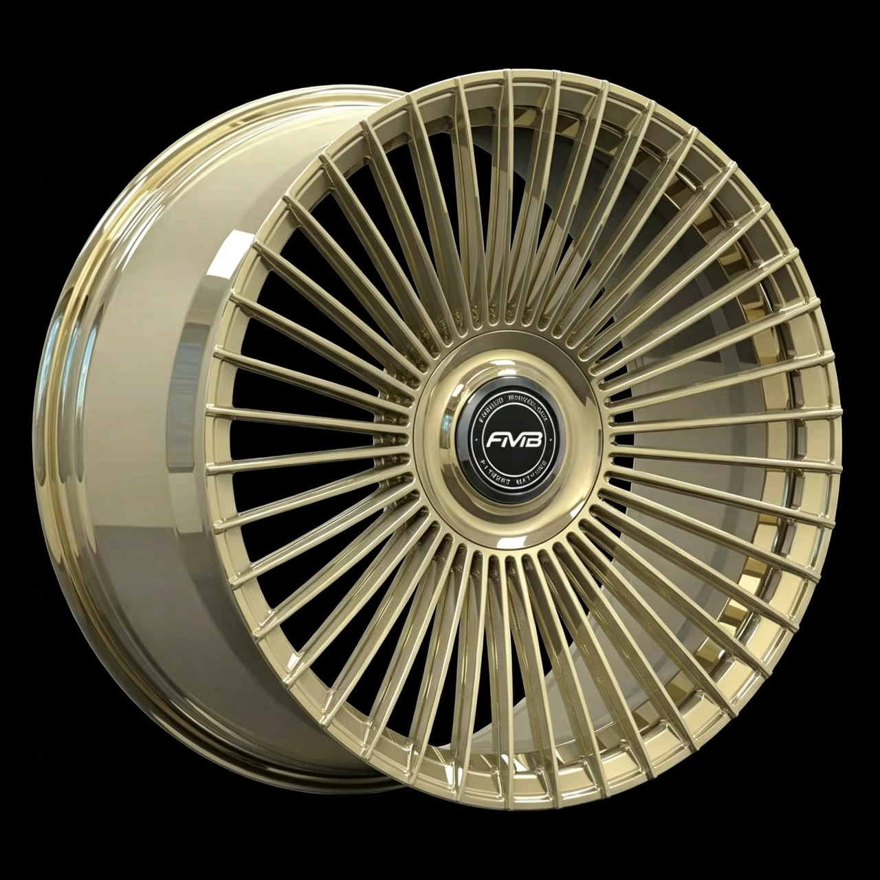 FMB Regent wheel design — multi-spoke luxury SUV wheel, shown in 20x10 ET35